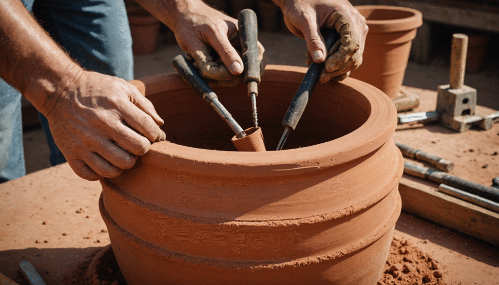 Percer un pot en terre cuite : guide pratique étape par étape