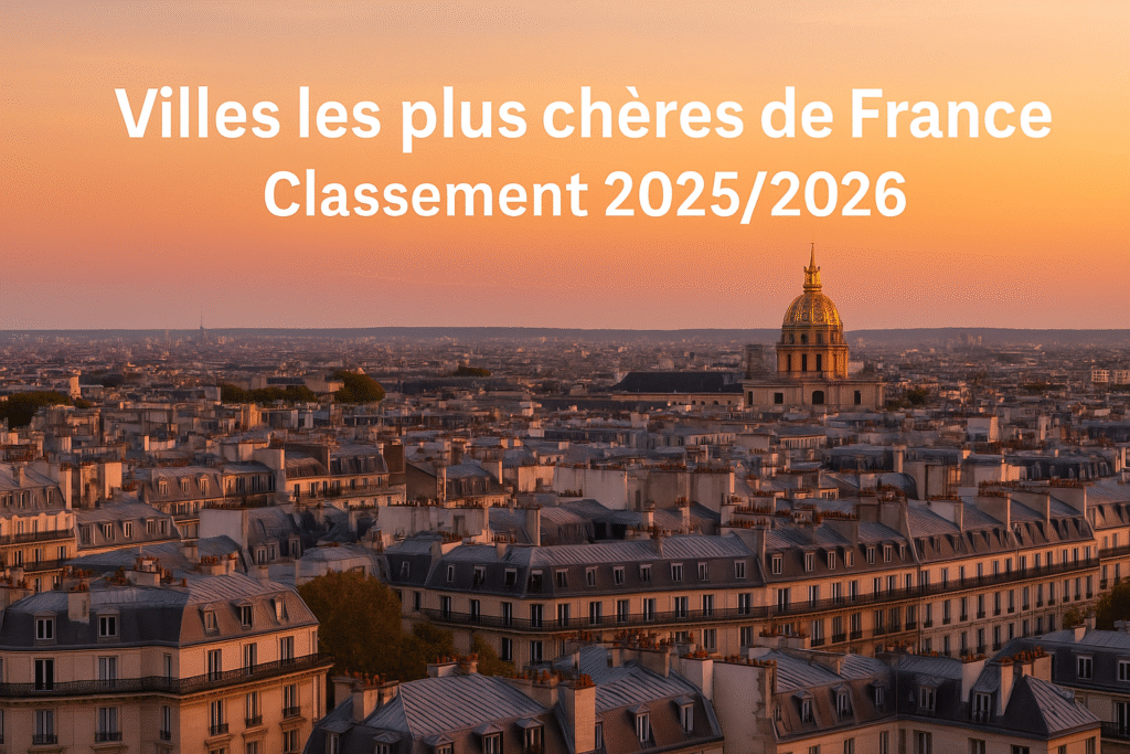 Villes les plus chères de France : classement 2025‑2026 et analyse complète